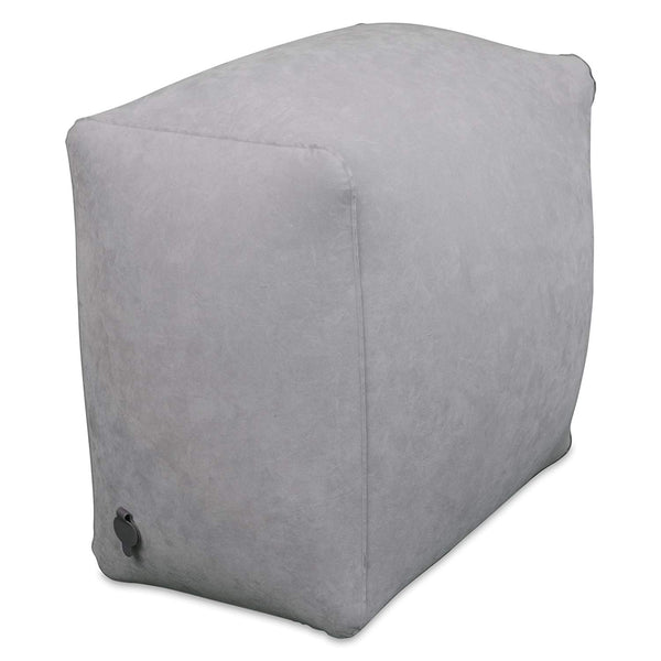 Inflatable Travel Pillow Bed/Leg Rest for Kids to Lie Down & Sleep on Long Flights, Long Distance Journeys in Cars, on Buses or Trains. Elevate Your Legs for Better Circulation. Gray